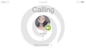 Conference Call Network Communication Concept