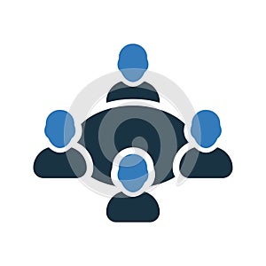 Conference, facility, faculties icon. Simple editable vector graphics photo