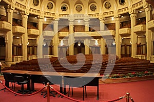 Conference hall in Palatul Parlamentului Palace of the Parliament, Bucharest photo