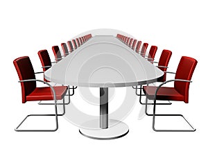 Conference room, long table