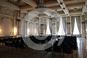 Conference room in Palatul Parlamentului Palace of the Parliament, Bucharest