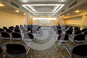 Conference room with theater seating