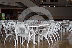 Conference table and chair for meeting. brainstorm.