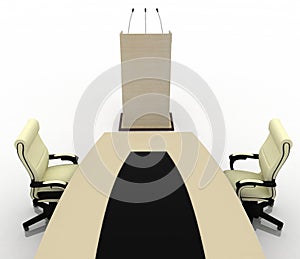Conference Table or modern office.