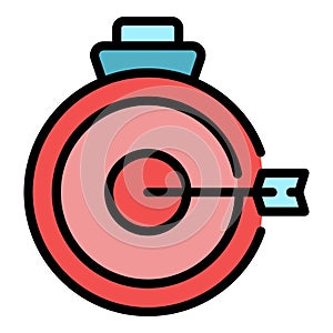 Conference target icon vector flat