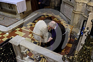 Confession in Zagreb cathedral