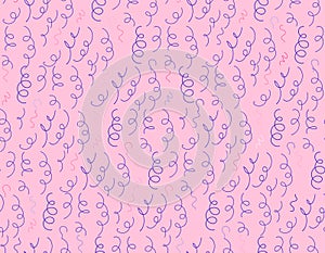 Confetti seamless pattern. Vector illustration