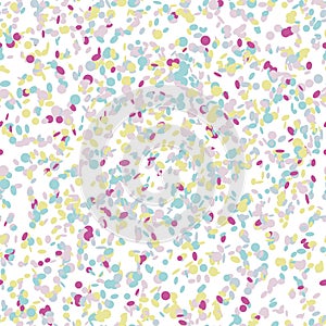 Confetti background Bright colors Seamless pattern