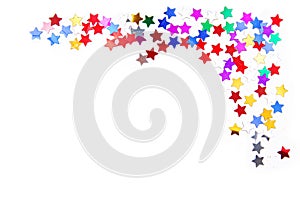 Confetti colorful frame