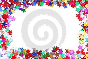 Confetti colorful frame