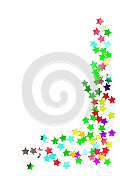 Confetti colorful frame