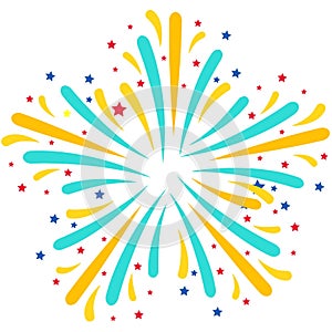 confetti firework colorfull pattern photo
