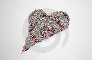 Confetti heart