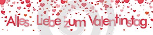 Confetti Hearts Header Valentinstag photo