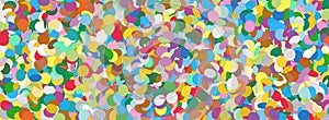 Confetti Panorama Background Texture - Vector Illustration
