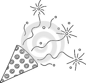 Confetti Popper Firecracker Lined