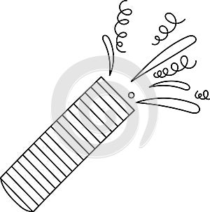 Confetti Popper Firecracker Lined