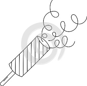 Confetti Popper Firecracker Lined