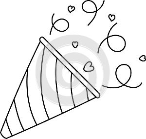 Confetti Popper Firecracker Lined