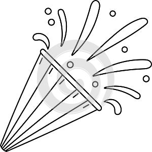 Confetti Popper Firecracker Lined