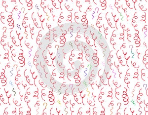 Confetti seamless pattern. Vector illustration