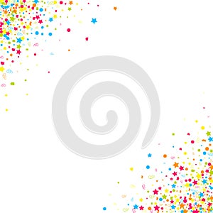 Confetti vector background