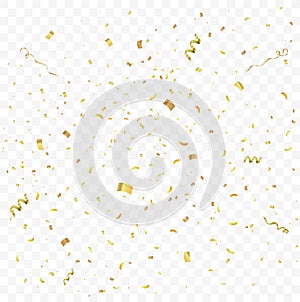 Confetti vector illustration. Festive background