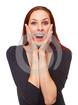 Confidence is a beautiful feature in a woman. Studio shot of an attractive young woman isolated on white.