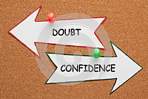 Confidence Doubt Concept