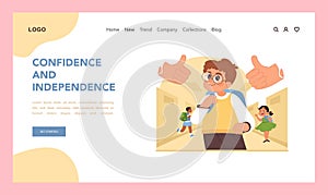 Confidence and independence. Flat vector