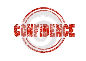Confidence Red stamp