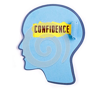 Confidence word in the person head