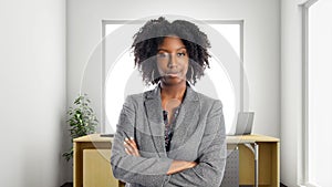 Confident African American Businesswoman In an Office