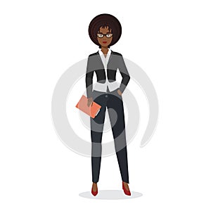 Confident african business woman