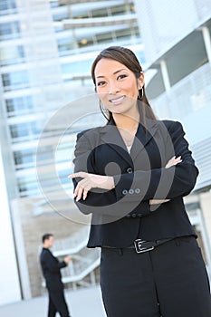 Confident Asian Business Woman