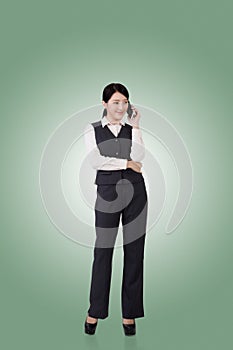 Confident asian business woman