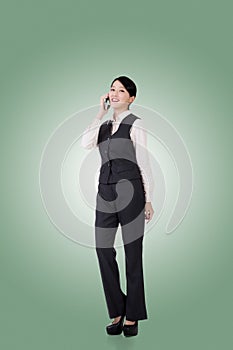 Confident asian business woman