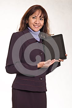 Confident asian businesswoman