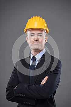 Confident attractive architect or engineer