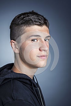 Confident boy portrait