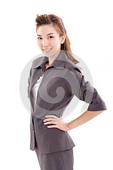 Confident business executive looking at camera