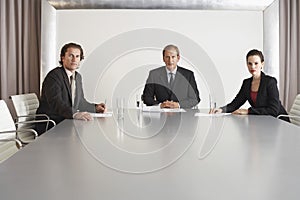 Confident Business People In Conference Room