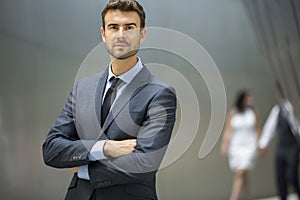 Confident Young Business Executive Portrait photo