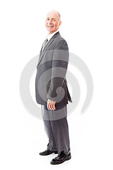 Confident businessman smiling