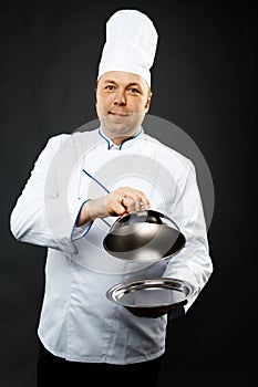 Confident chef