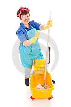 Confident Cleaning Lady photo