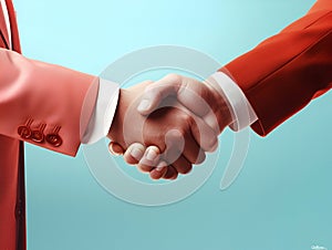 Confident Handshake between two businessmen