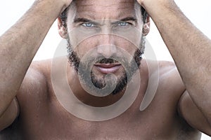 Confident Handsome Man looking at camera