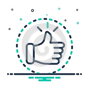 Mix icon for Confident, persuaded and self