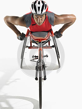 Confident Paraplegic Cycler photo